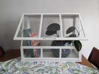 Miniszklarnia IKEA ÅKERBÄR biała 45 × 22 × 35 cm - jak nowa