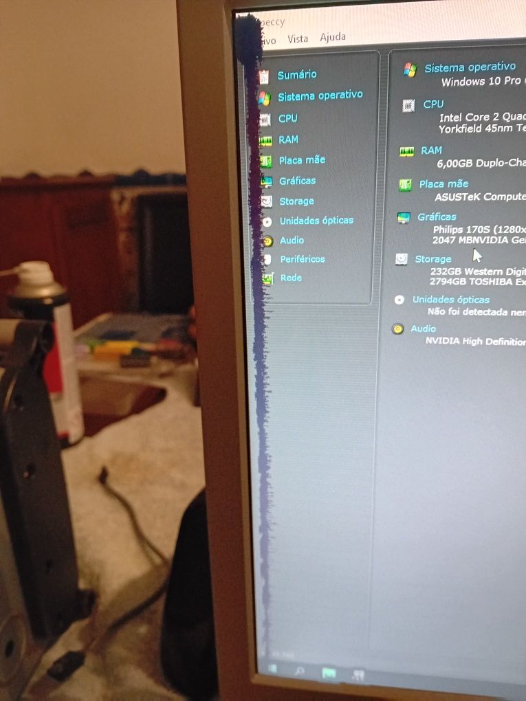 Monitor Lcd Philips 17 polegadas + Cabos