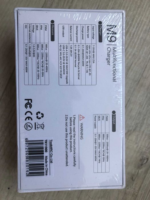 ToolkitRC M9 600W, зарядний пристрій для дронів, збірок до 8S