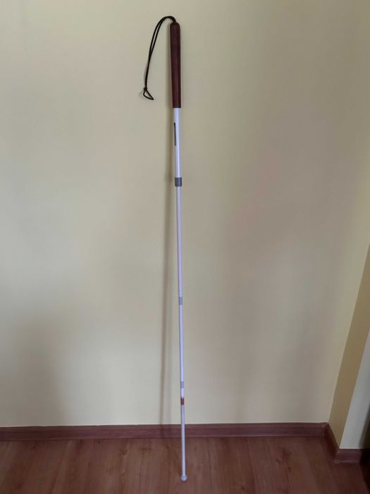 Składana Laska Orientacyjna Kombinowana Svarovsky (4-części z Alumin.)