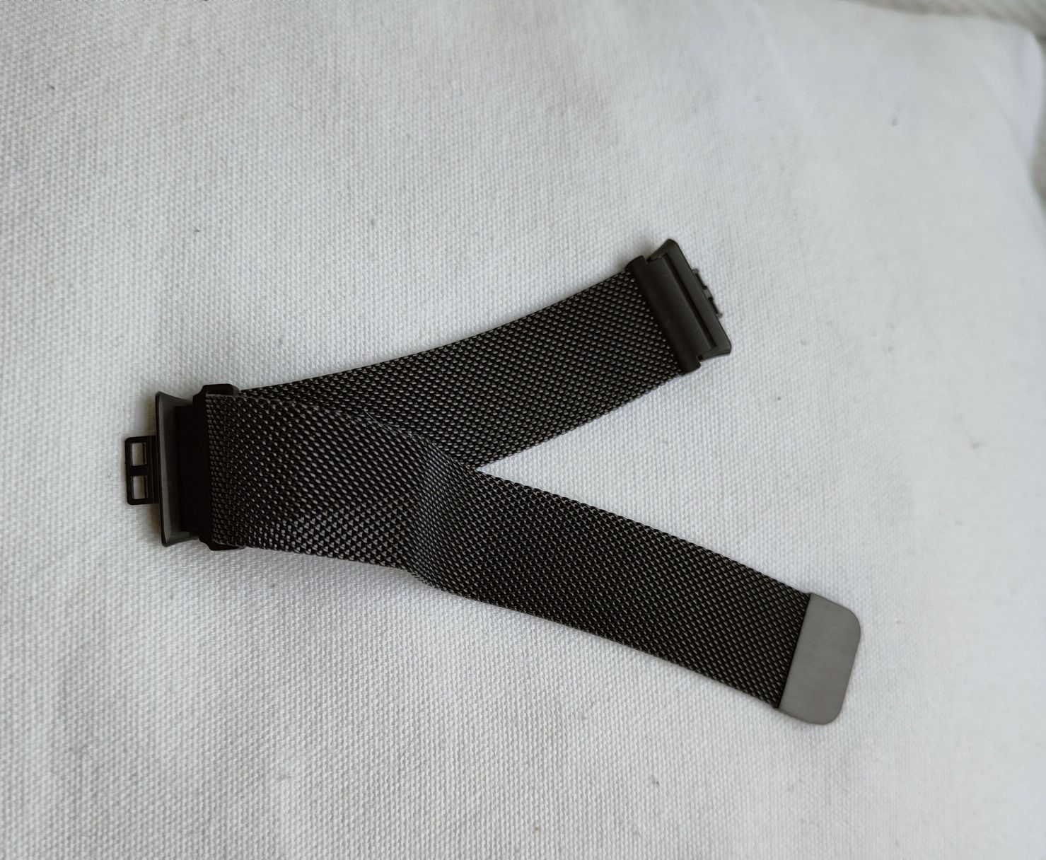 Huawei watch fit bransoleta MESH pasek opaska magnetyczna CZARNA