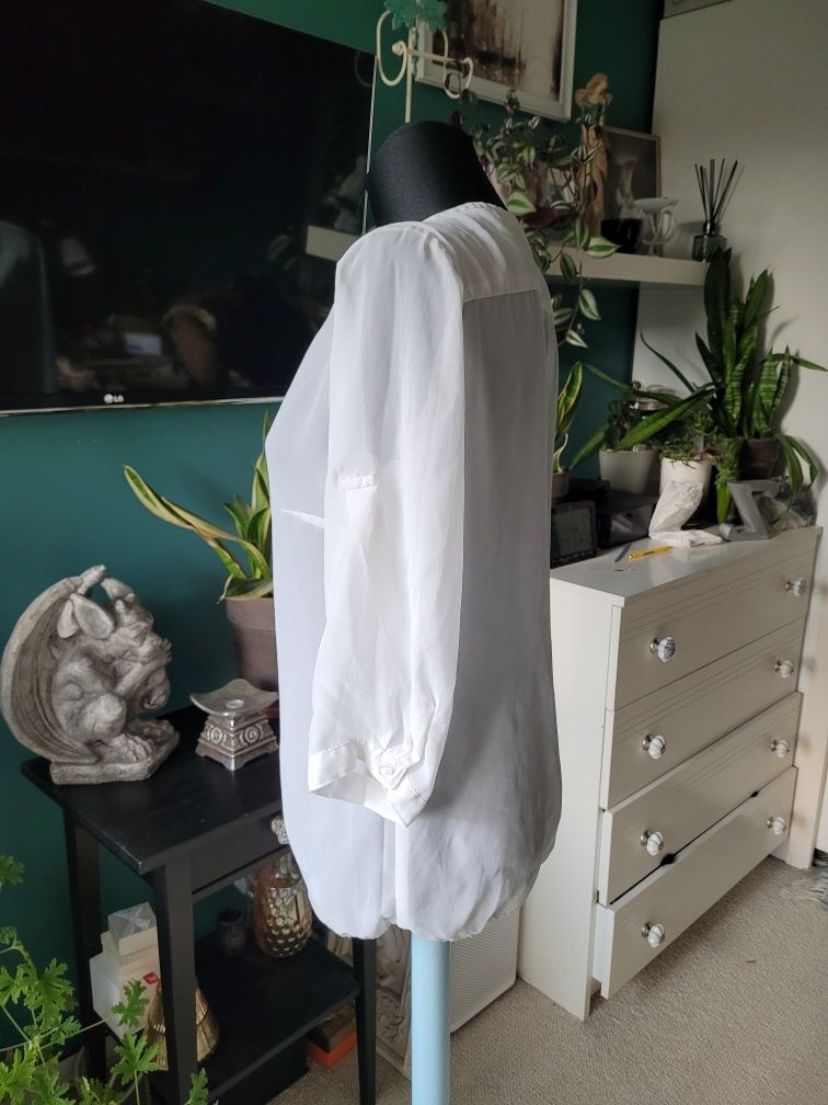 Mohito M bluzka letnia koszula przezroczysta biała