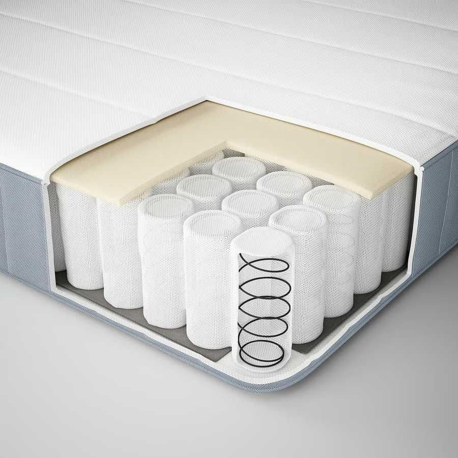 Cama SLATTUM e Colchão VESTERÖY Em bom Estado