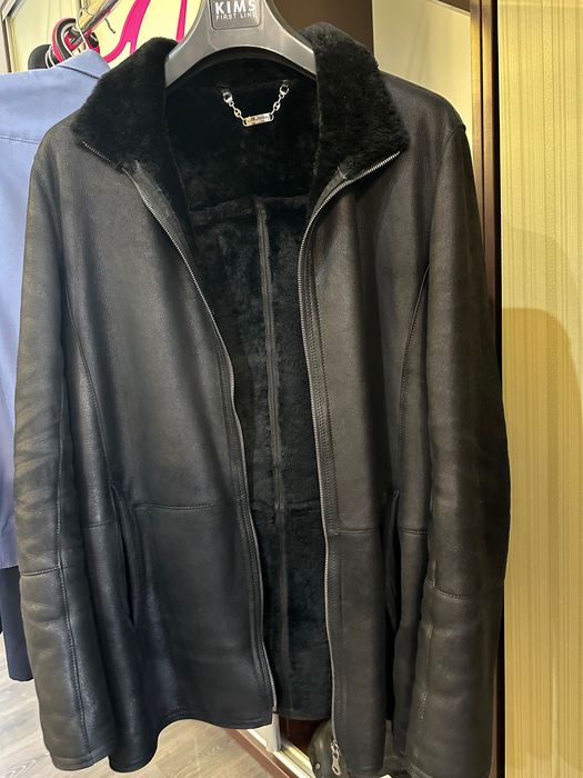 Чоловіча дублянка з хутра ягняти XL-L 50