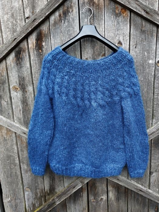 Sweter sweterek handmade oversize