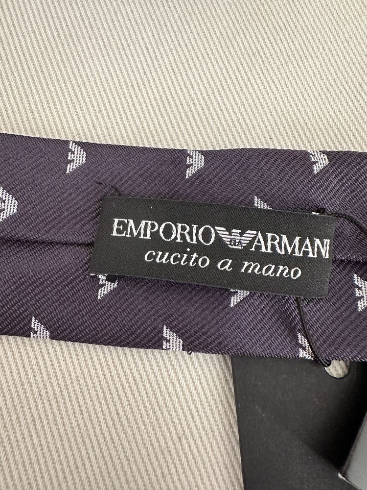 Krawat z jedwabiu Emporio Armani