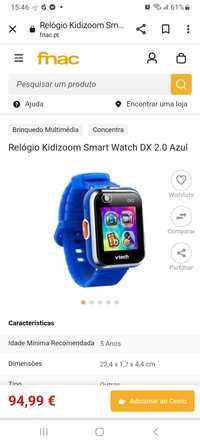 Smartwatch DX vtech como novo