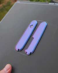 Okładki Victorinox 91mm magicPLA (niebieski-magenta + GITD)