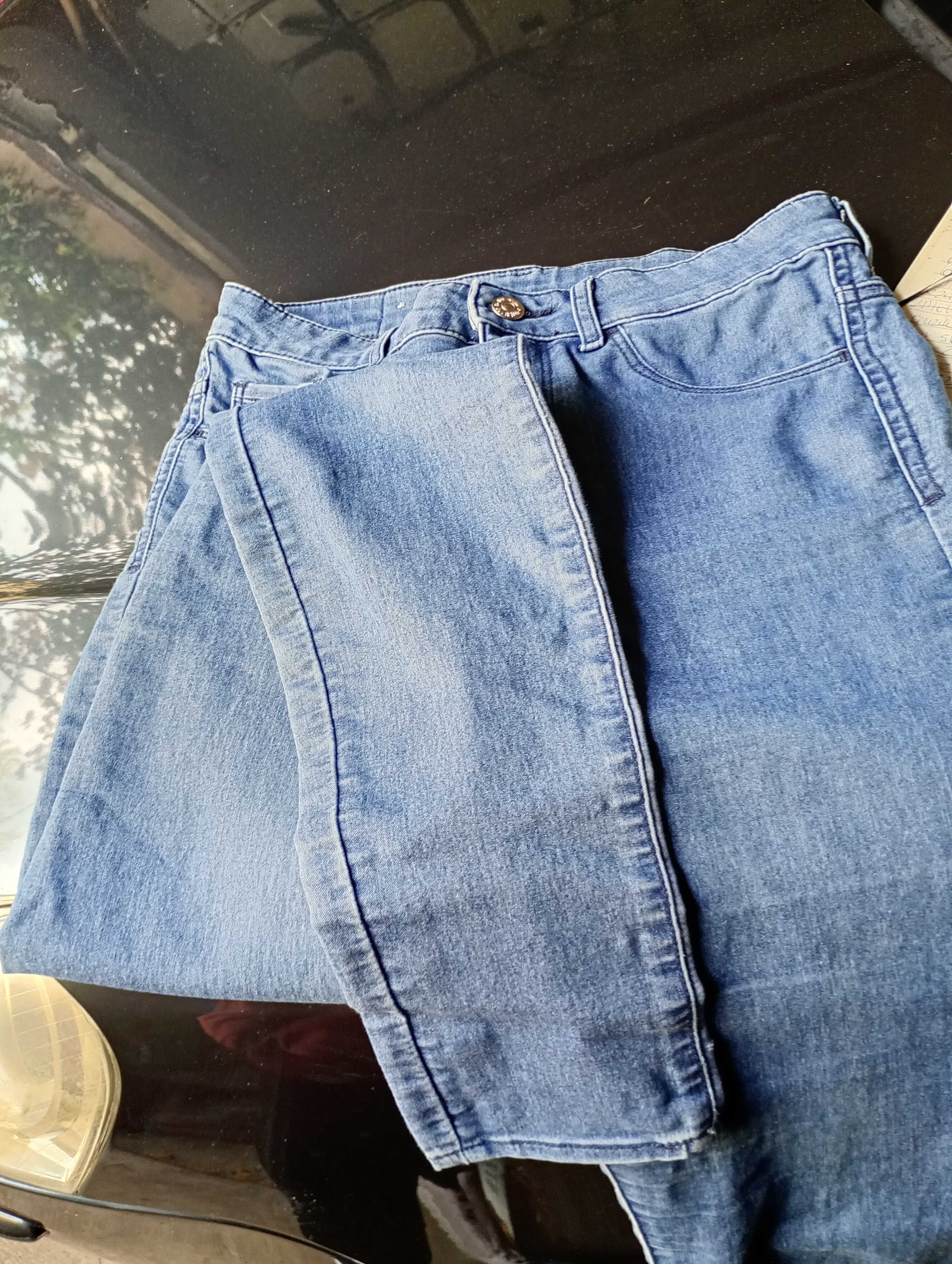 spodnie rurki jeans ze streczem