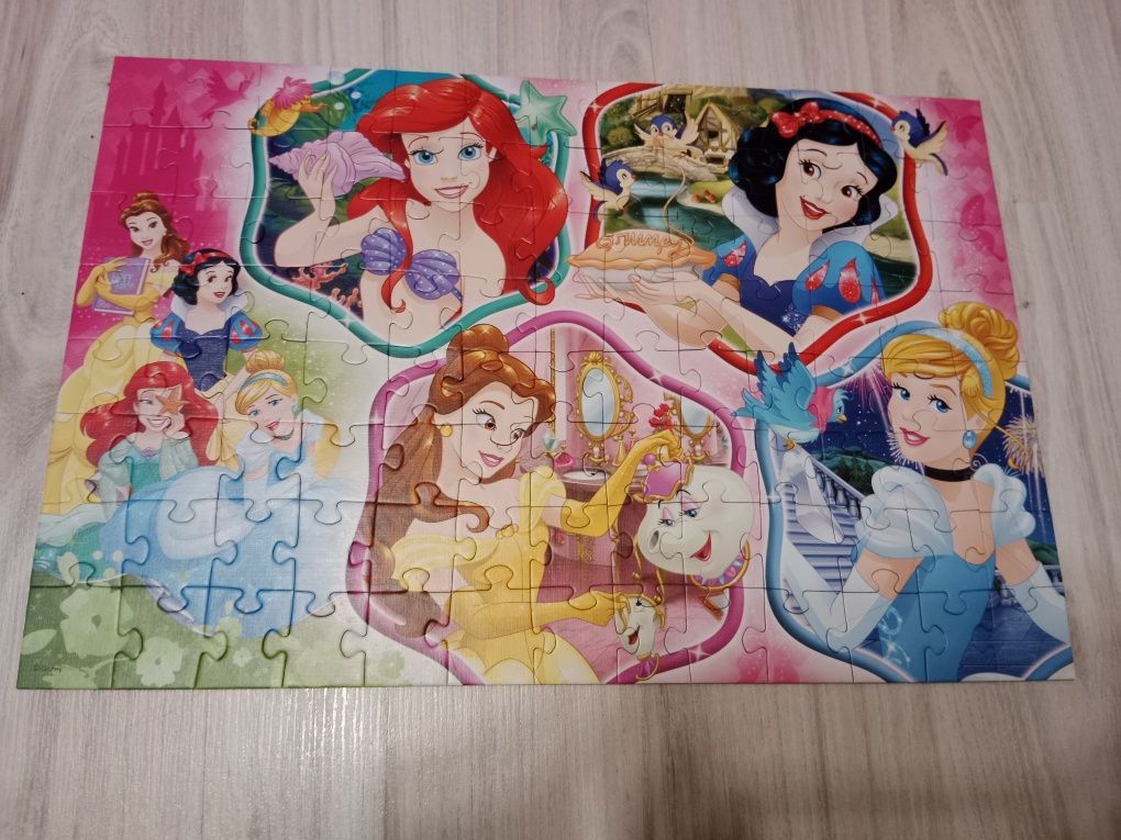 Puzzle 100 elementów Księżniczki Disneya