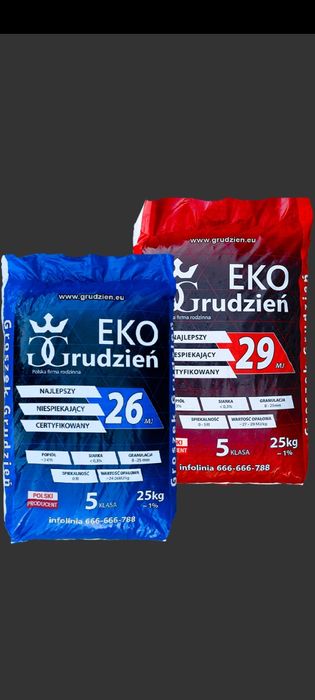 EKOGROSZEK 29Mj, Węgiel , Orzech Najwyższej Jakości,Polski, Workowany.