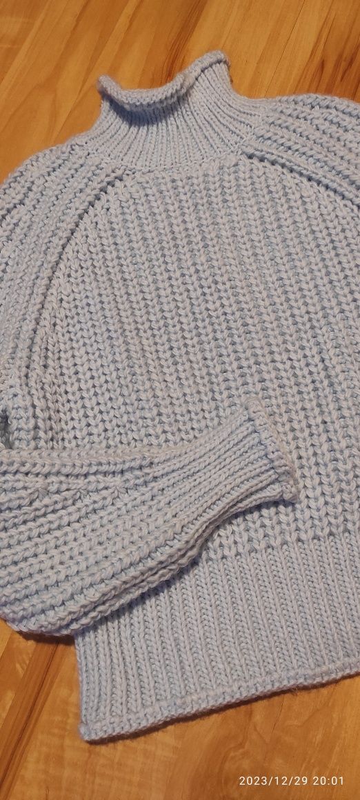 Sweter z miękkiej dzianiny z domieszką wełny H&M