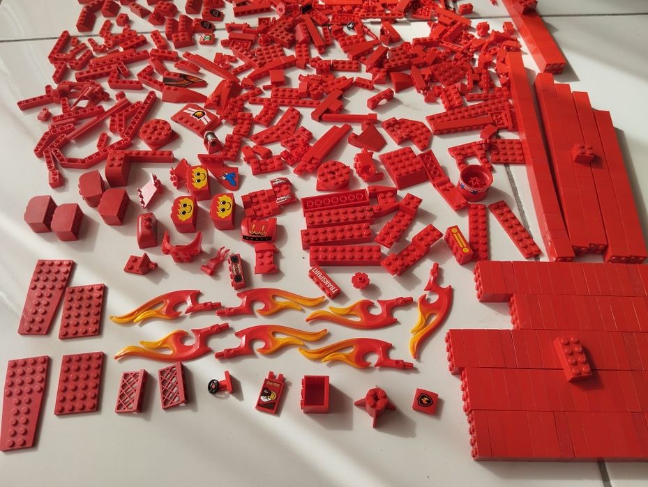 LEGO peças original cor vermelha