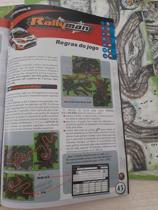 Jogo de tabuleiro Rallyman da Clovis