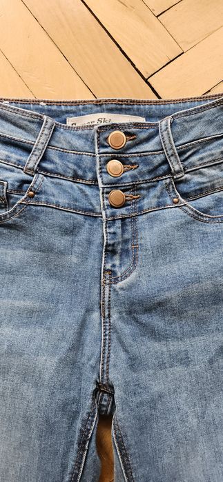 Skinny jeans wysoki stan