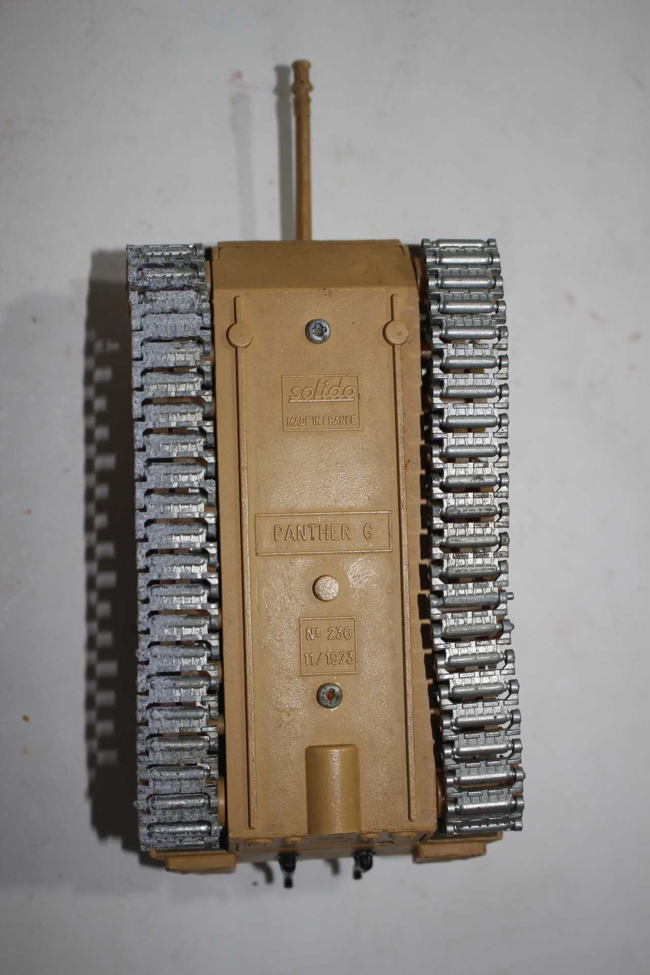 Brinquedo antigo - Tanque Guerra - Solido - nº 236 - Panther G - 1973