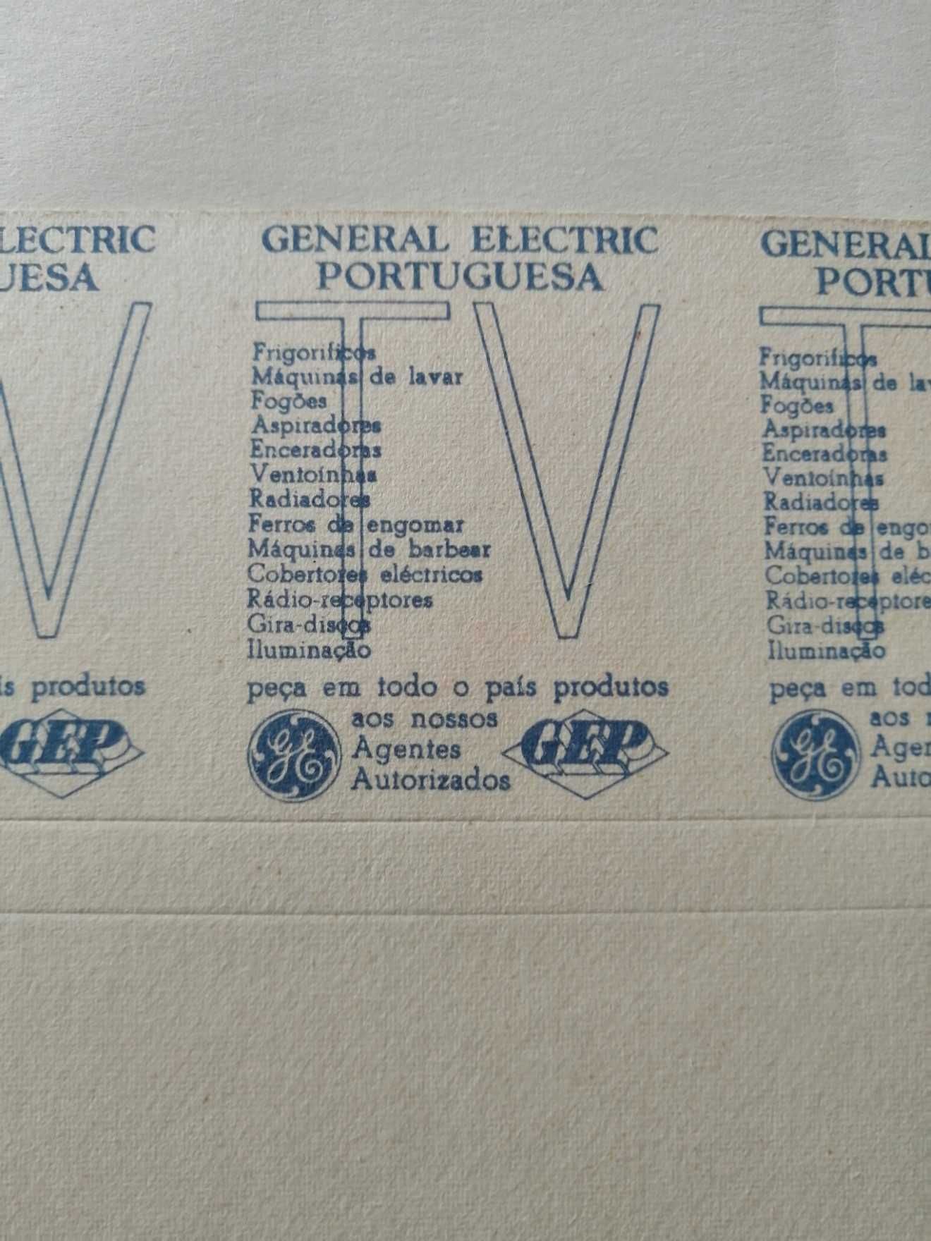 Carteiras de fósforos antigas por cortar publicidade General Electric