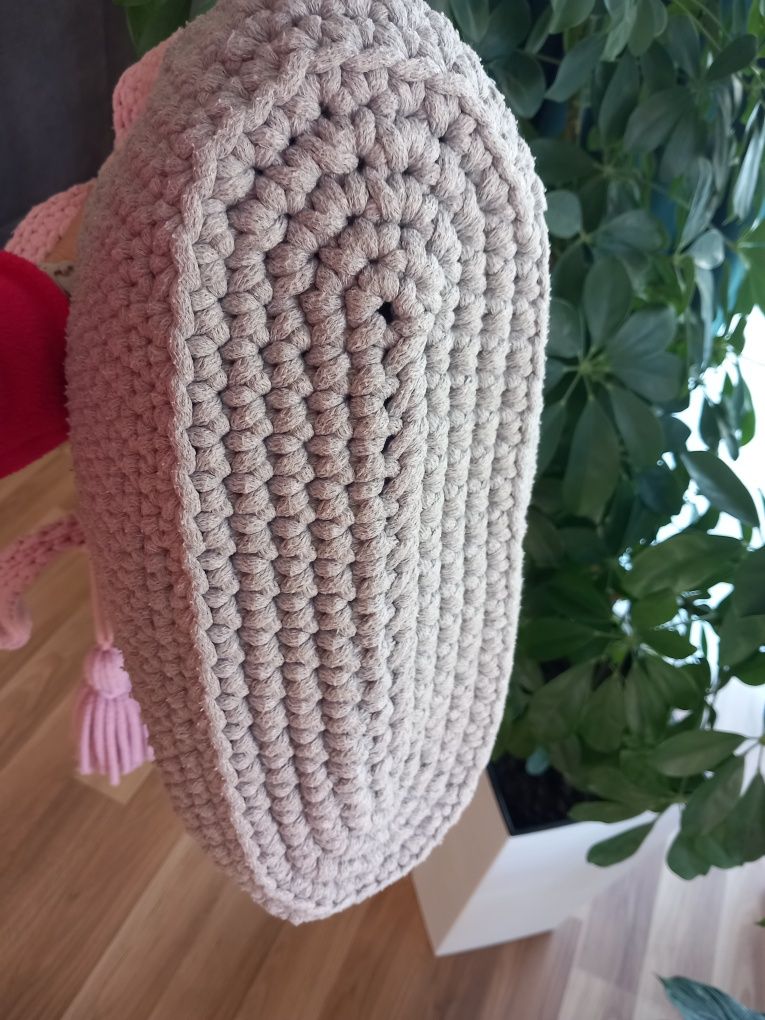 Handmade duża letnia torba ze sznurka