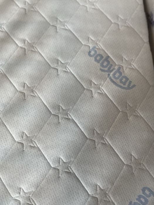 Drewniane łóżeczko BabyBay – nowe, biały kolor + materacyk w zestawie
