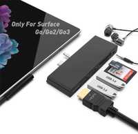 Surface Go stacja dokująca,  6 w 1 adapter USB C do HDMI 4K