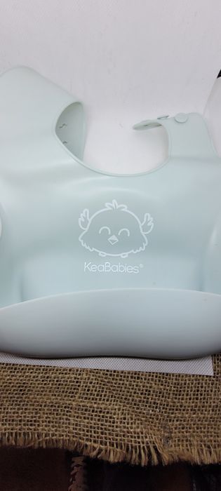 Keababies 2-Pak Silikonowych Śliniaczków Dla Niemowląt Z Tacką