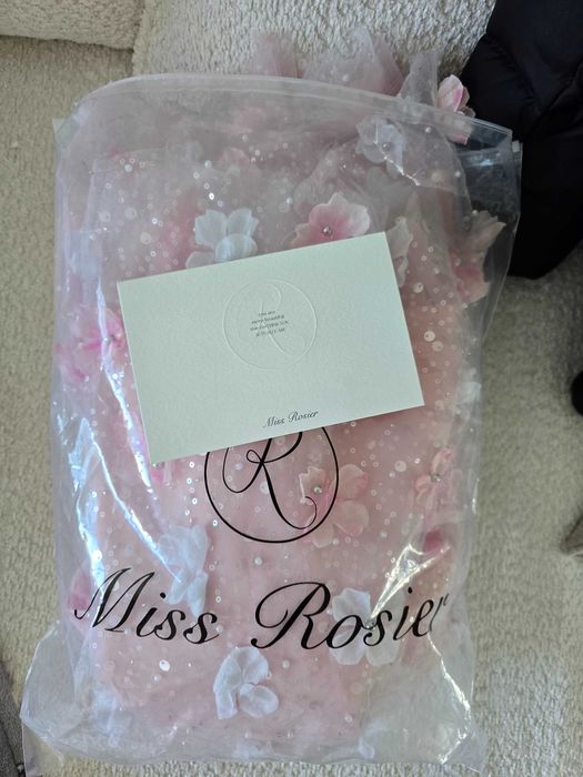 Платье коктельное розовое новое.!размер S-M