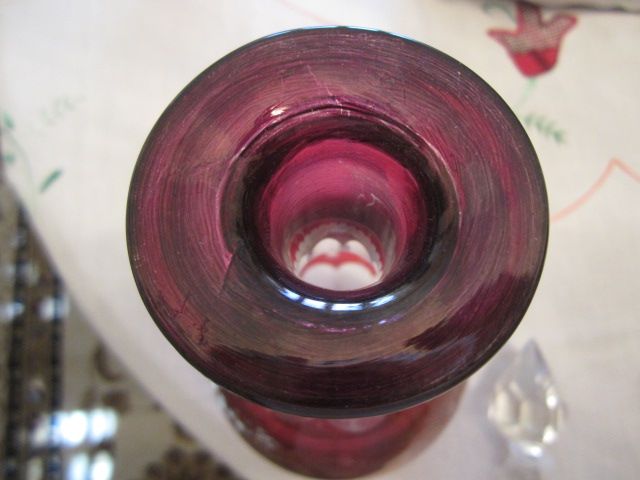 Par de Garrafas Cristal Lapidado