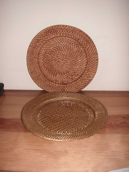 Prato Marcador em Rattan
