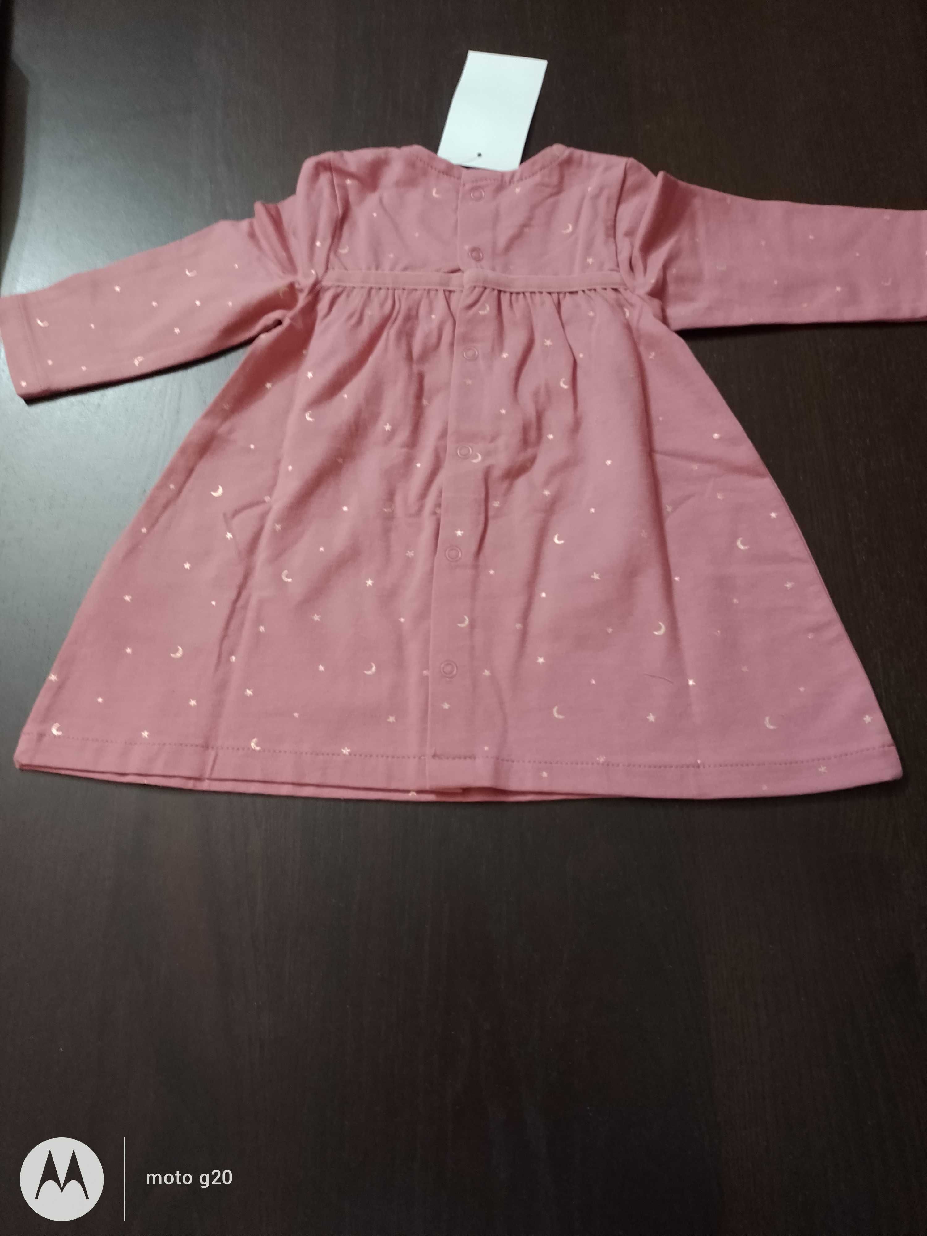 Lindo vestido rosa para 6 meses