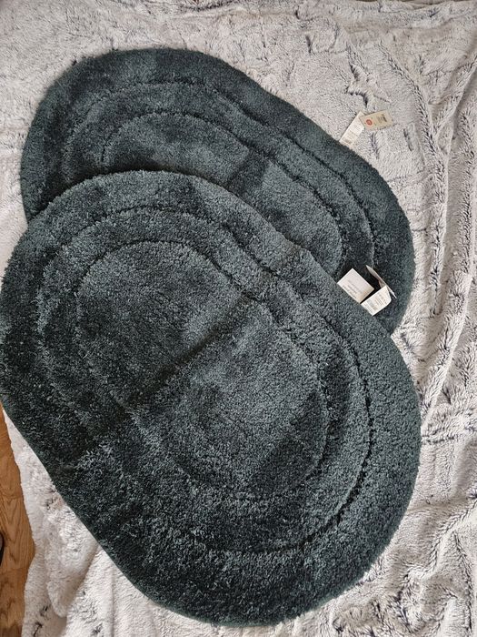 Dywaniki łazienkowe butelkowa zieleń