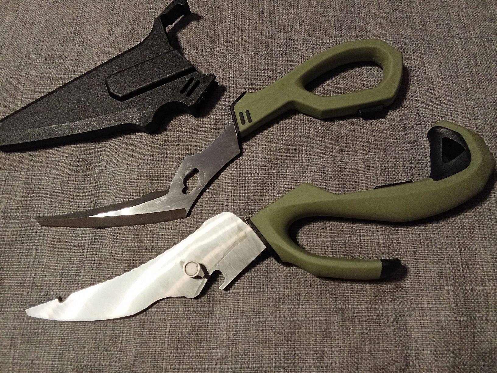 Nożyce uniwersalne nożyczki wielofunkcyjne multitool nóż składany edc