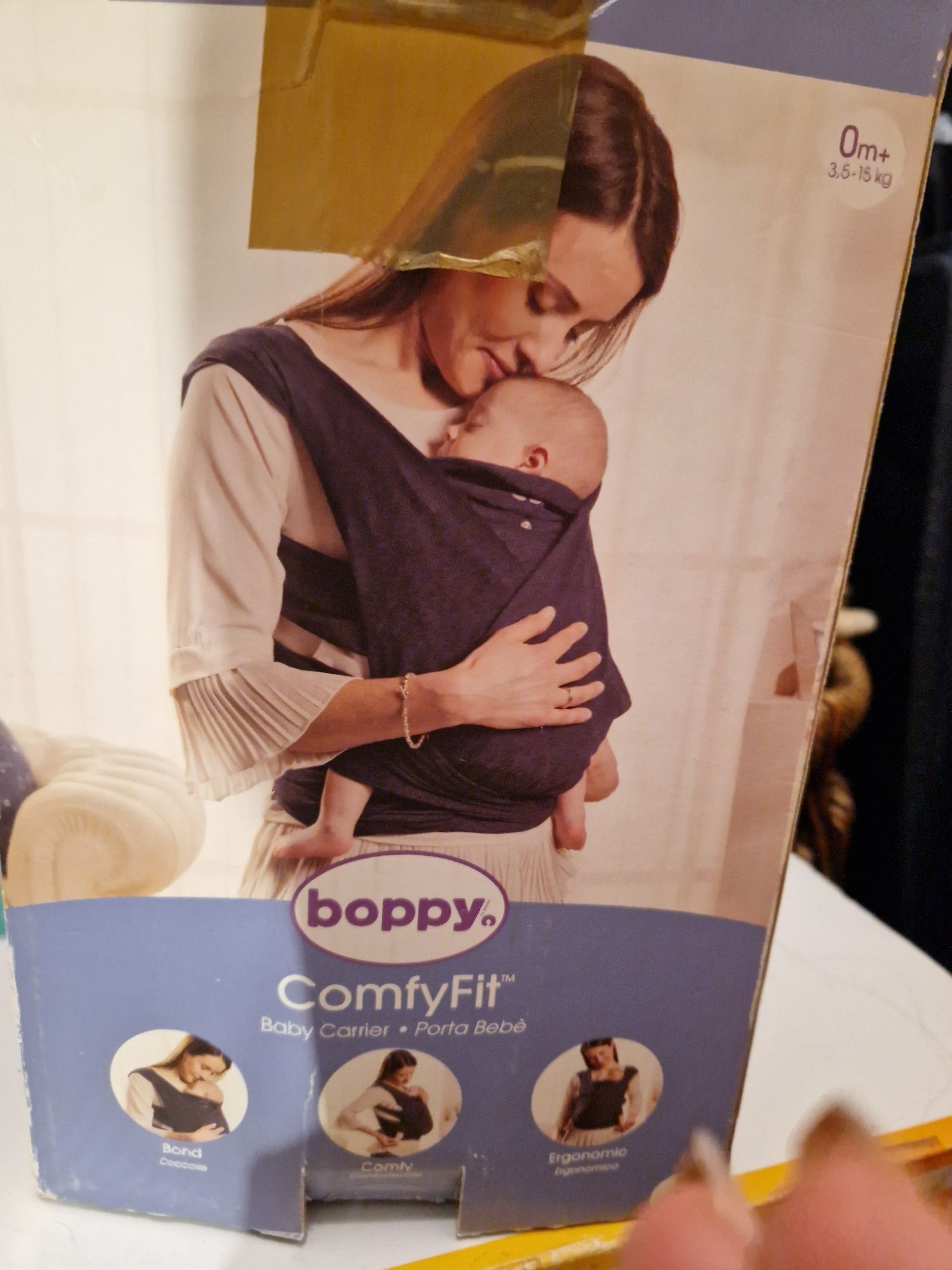 Marsupio boppy comfyfit azul impecável