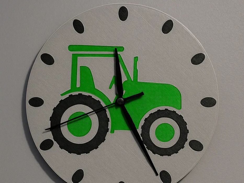 Relógio de Parede Trator Agrícola 16 cm