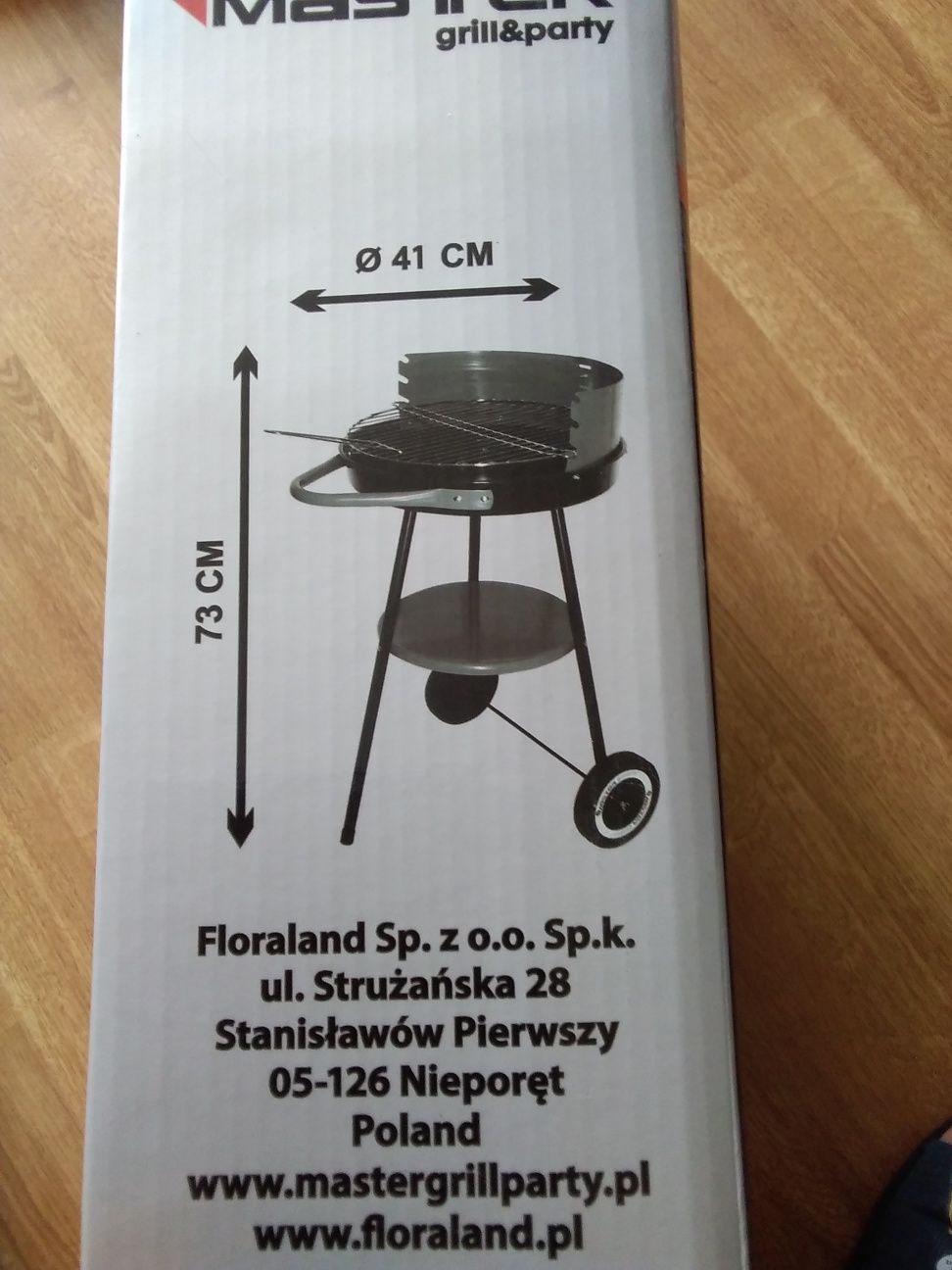 Grill okrągły ogrodowy