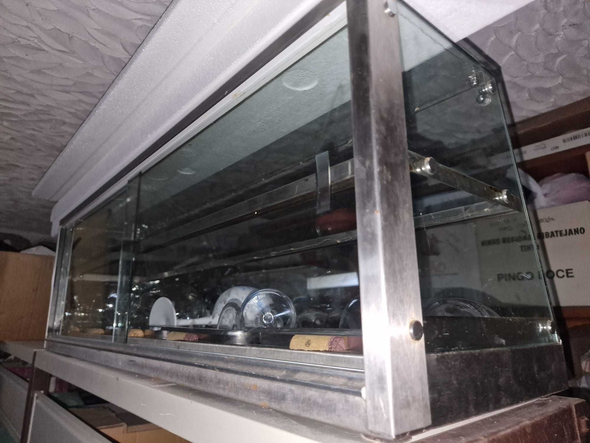 Vitrine Expositora de alimentos - Vidro + Inox