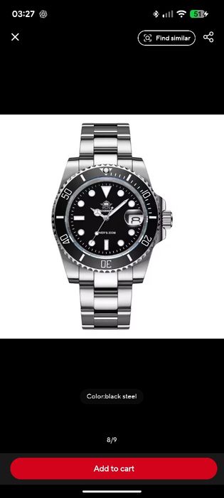 Relógio de mergulho Addisdive à Prova de Água 200M