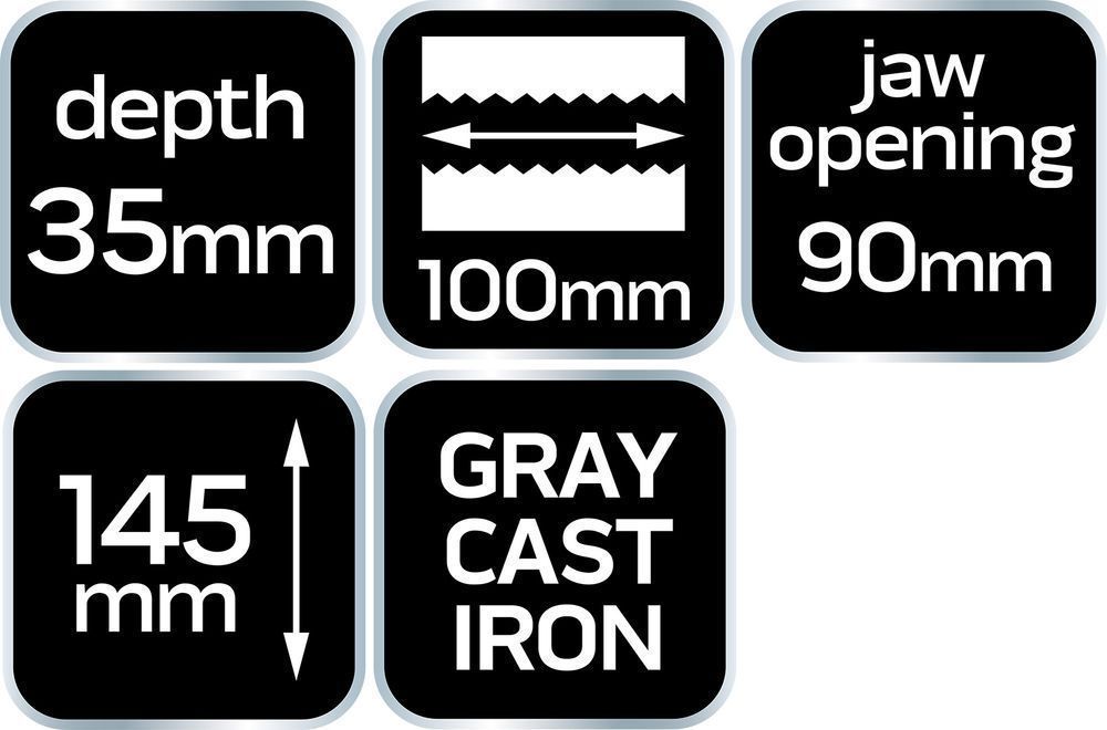 Imadło Maszynowe Krzyżowe Dwuosiowe 100 Mm