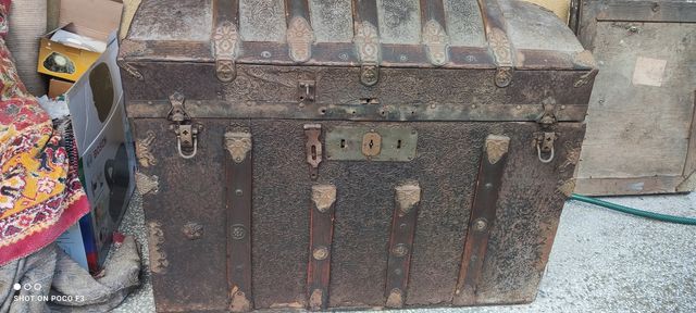 Kufer pasagowy, XIX wiek, z USA, Zamiana