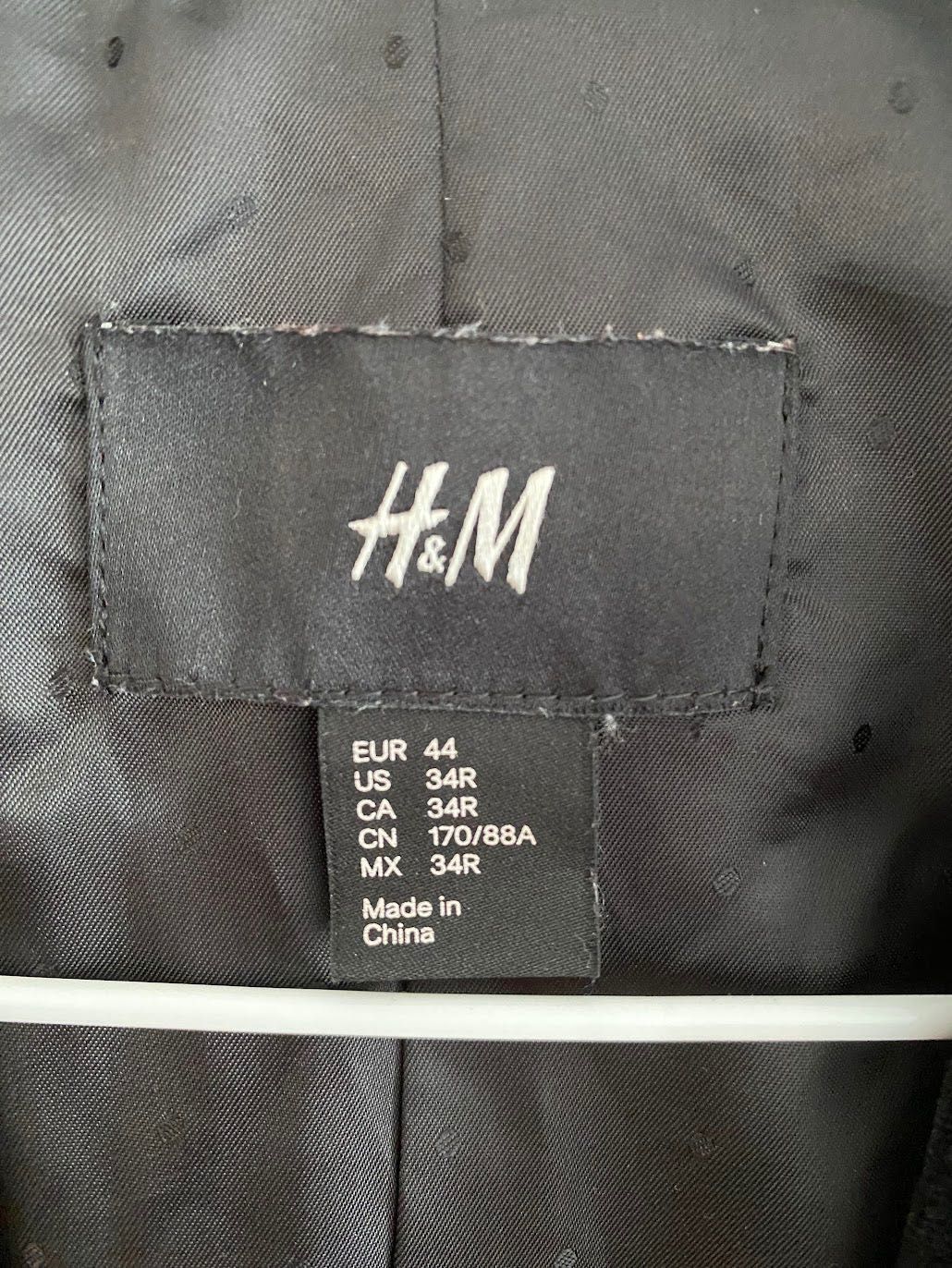 Велюровий піджак, Дуже ефектний H&M