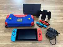 Nintendo Switch -Como nova,com acessórios originais e bolsa transporte