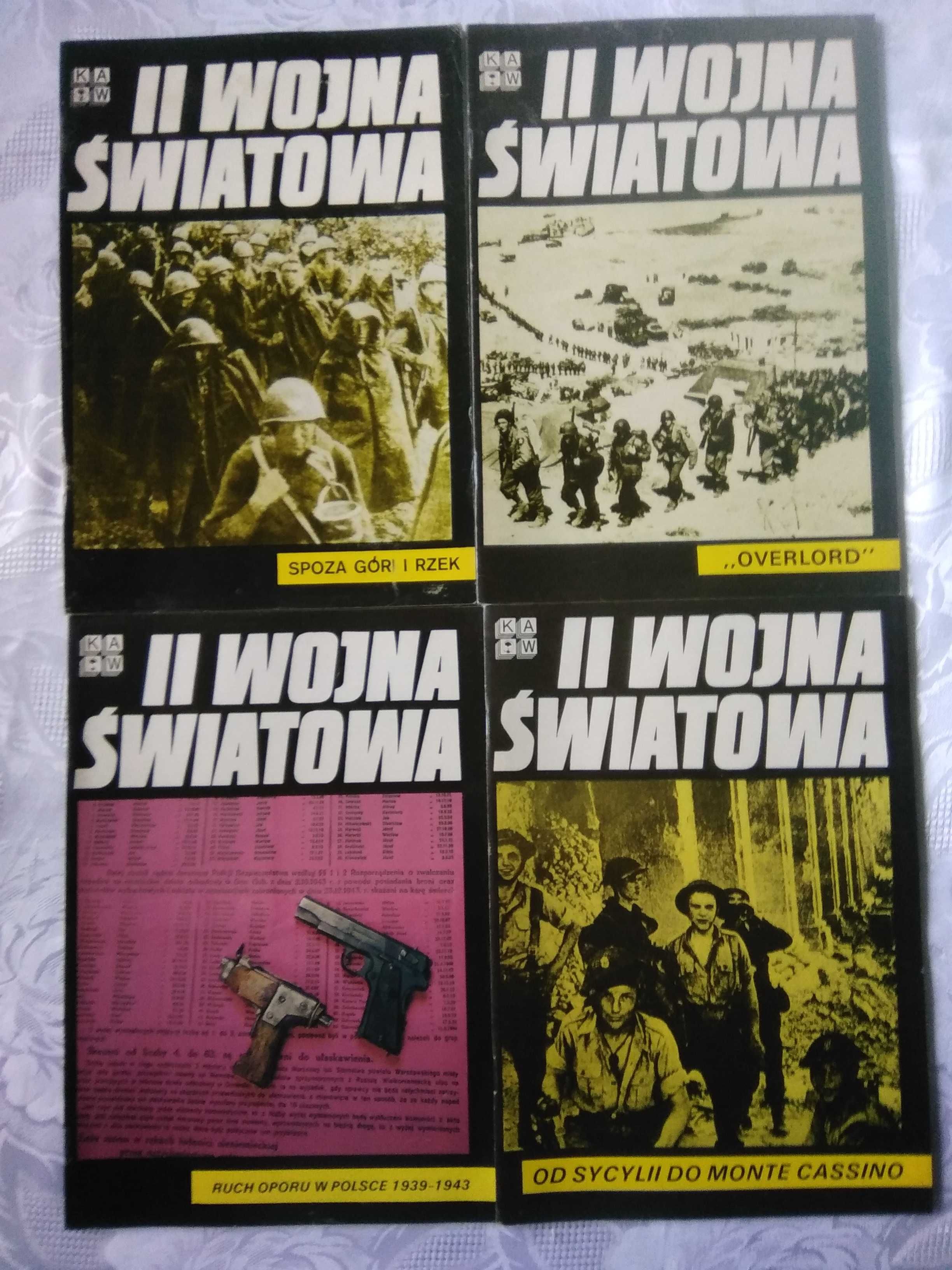 II Wojna Światowa. 4 zeszyty KAW z 1985r.