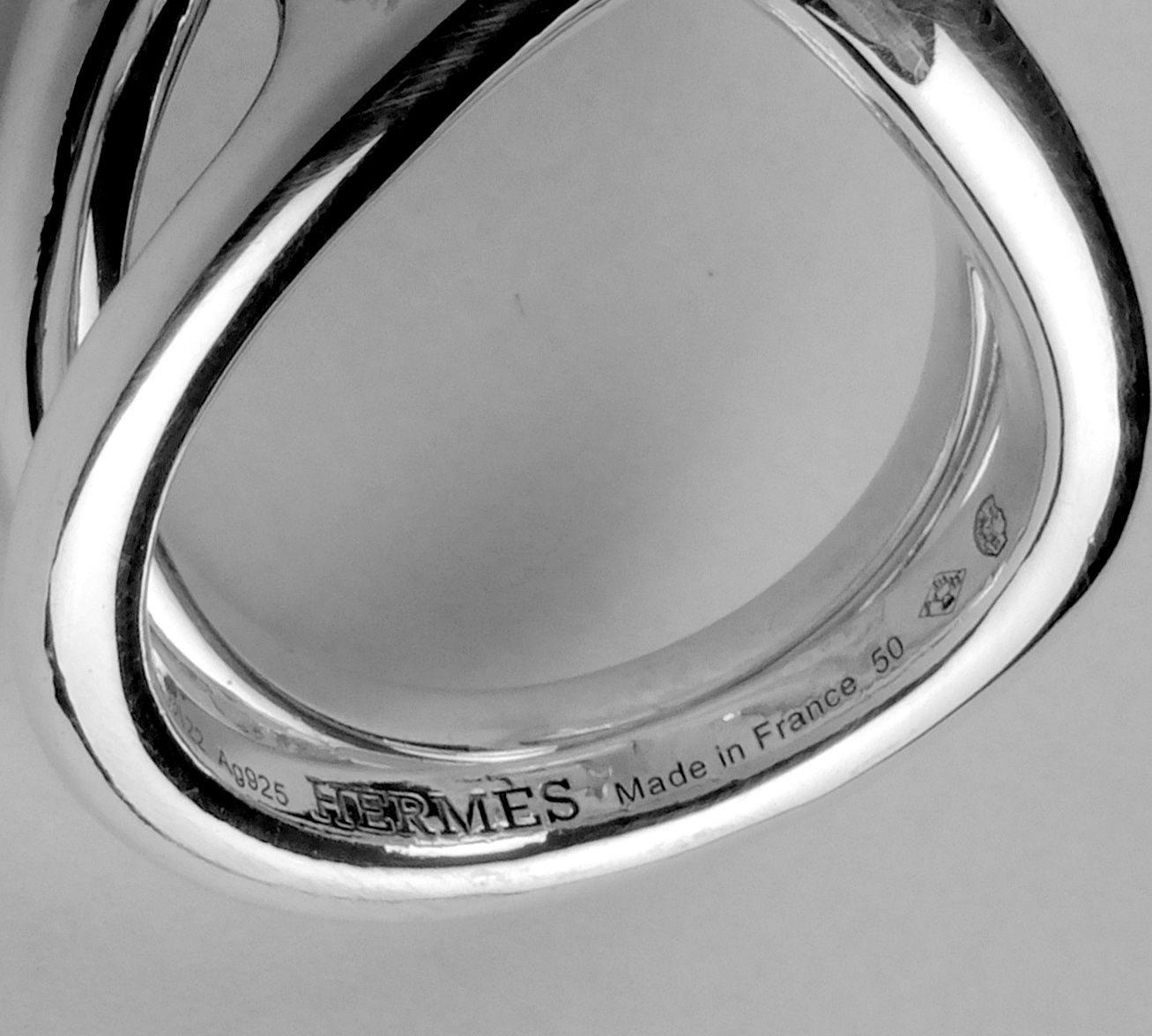 Pierścionek HERMES srebro 925 rozmiar 10
