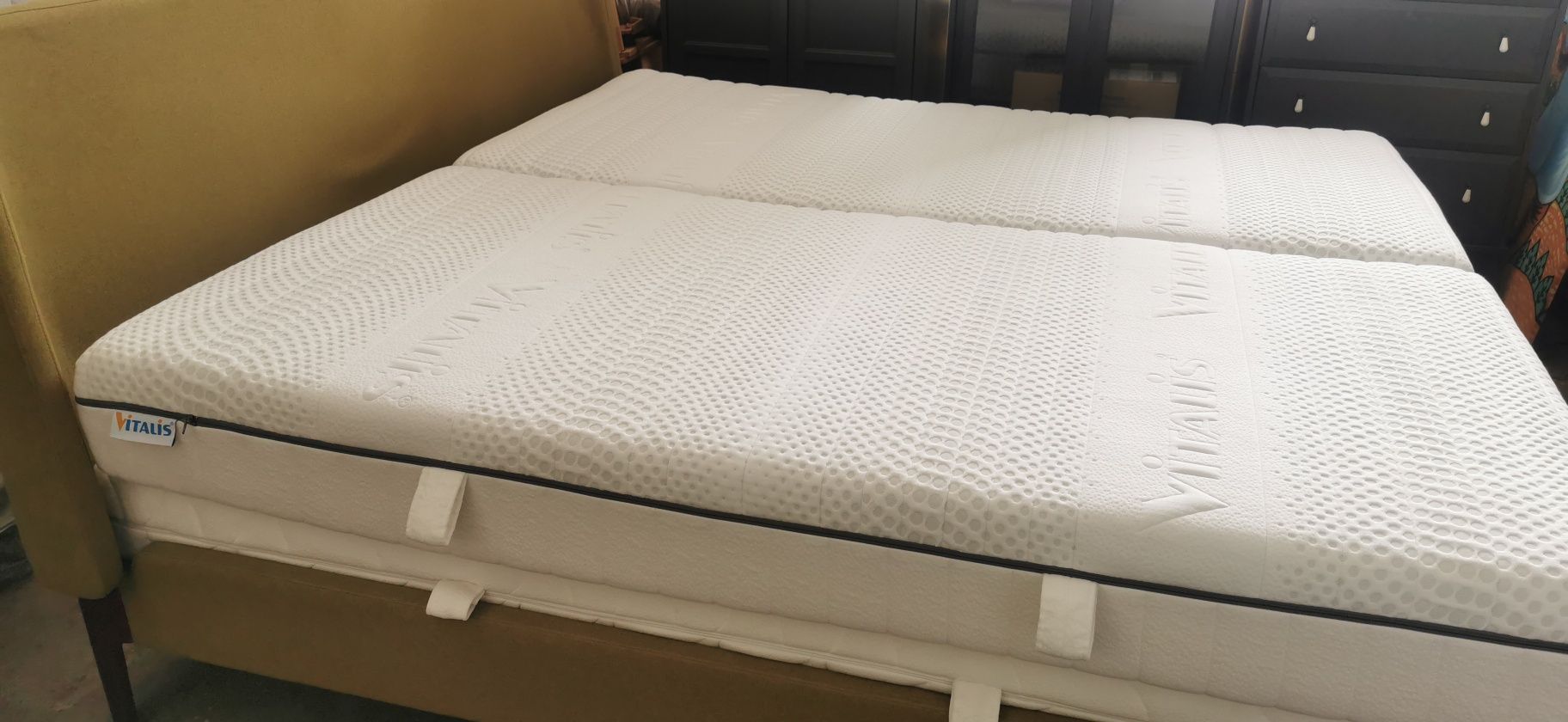 Super materac klasa premium vitalis kieszeniowy H3 100x200 na 200x200