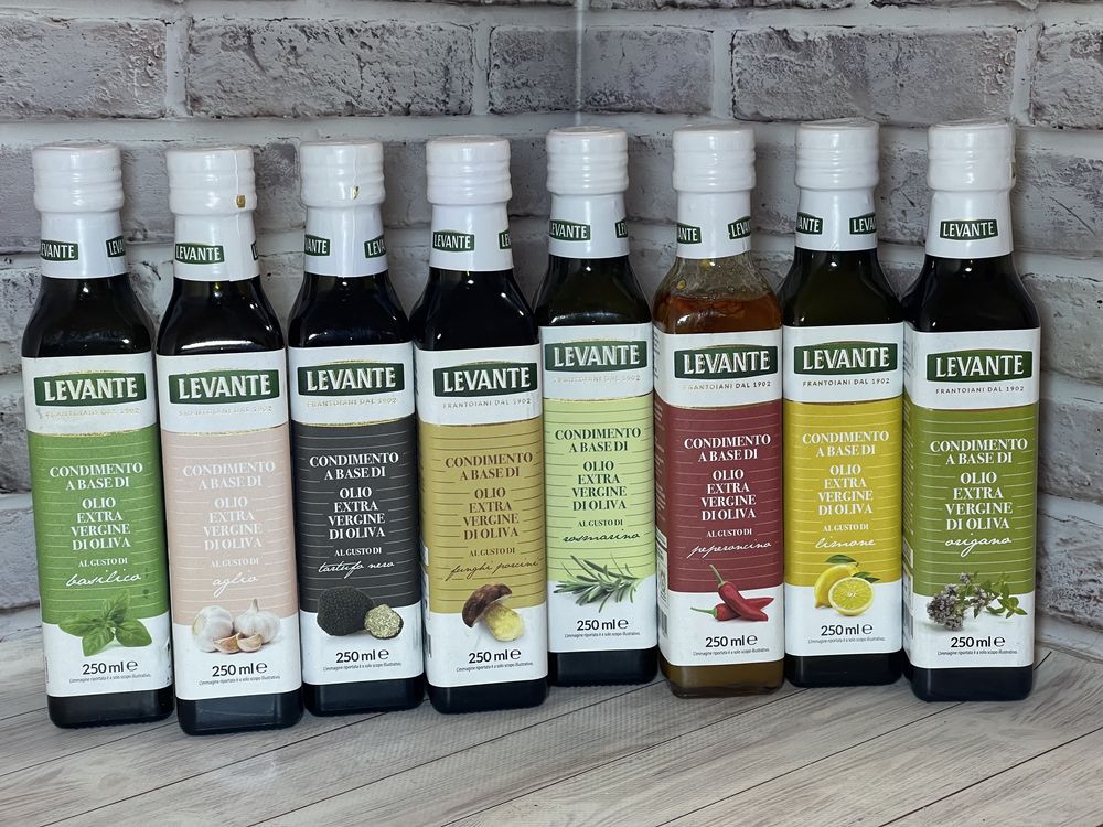 Оливкова олія Levante Леванте 250 мл з смаками