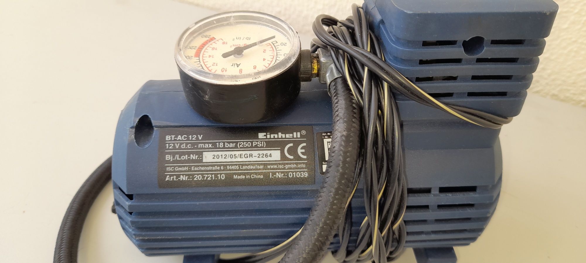 Compressor de isqueiro EINHELL de 12V