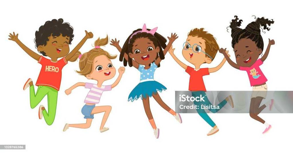 Responsável toma conta de crianças