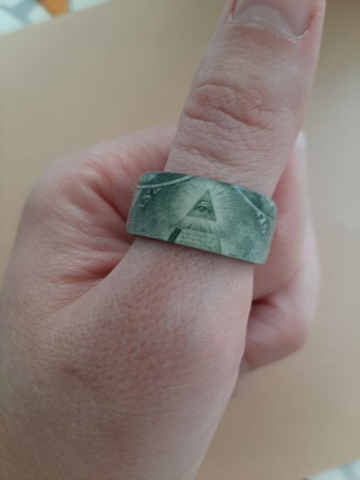 Кольцо доллар карбоновое