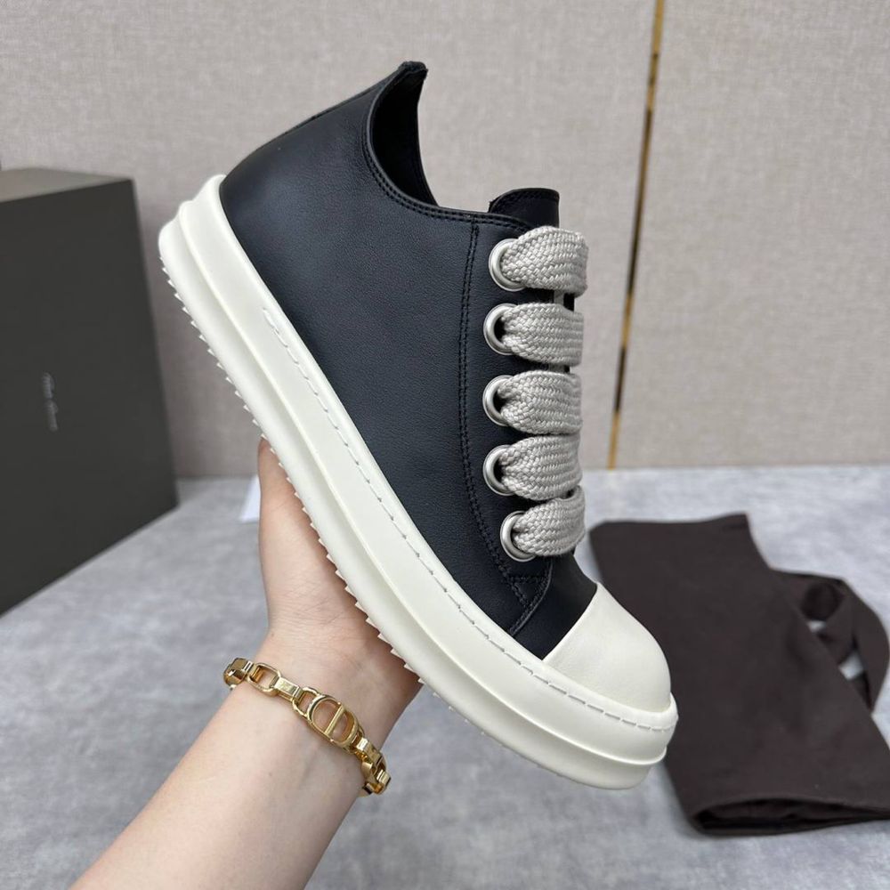 Rick Owens Jumbo Lace Low/DRKSHDW/Шкіряні Кеди Rick Owens/40-43