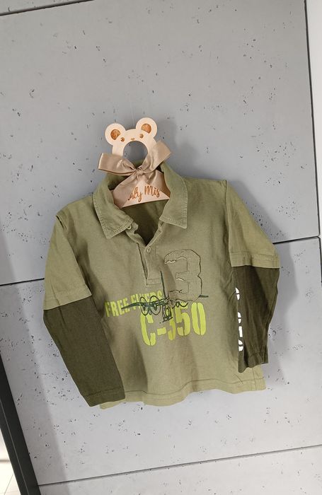 Bluzka polo długi rękaw Coolclub Core r.98