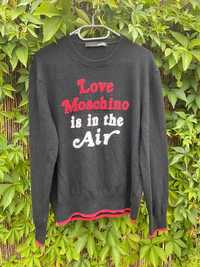 Śliczny sweterek Love Moschino czarny r.M/L